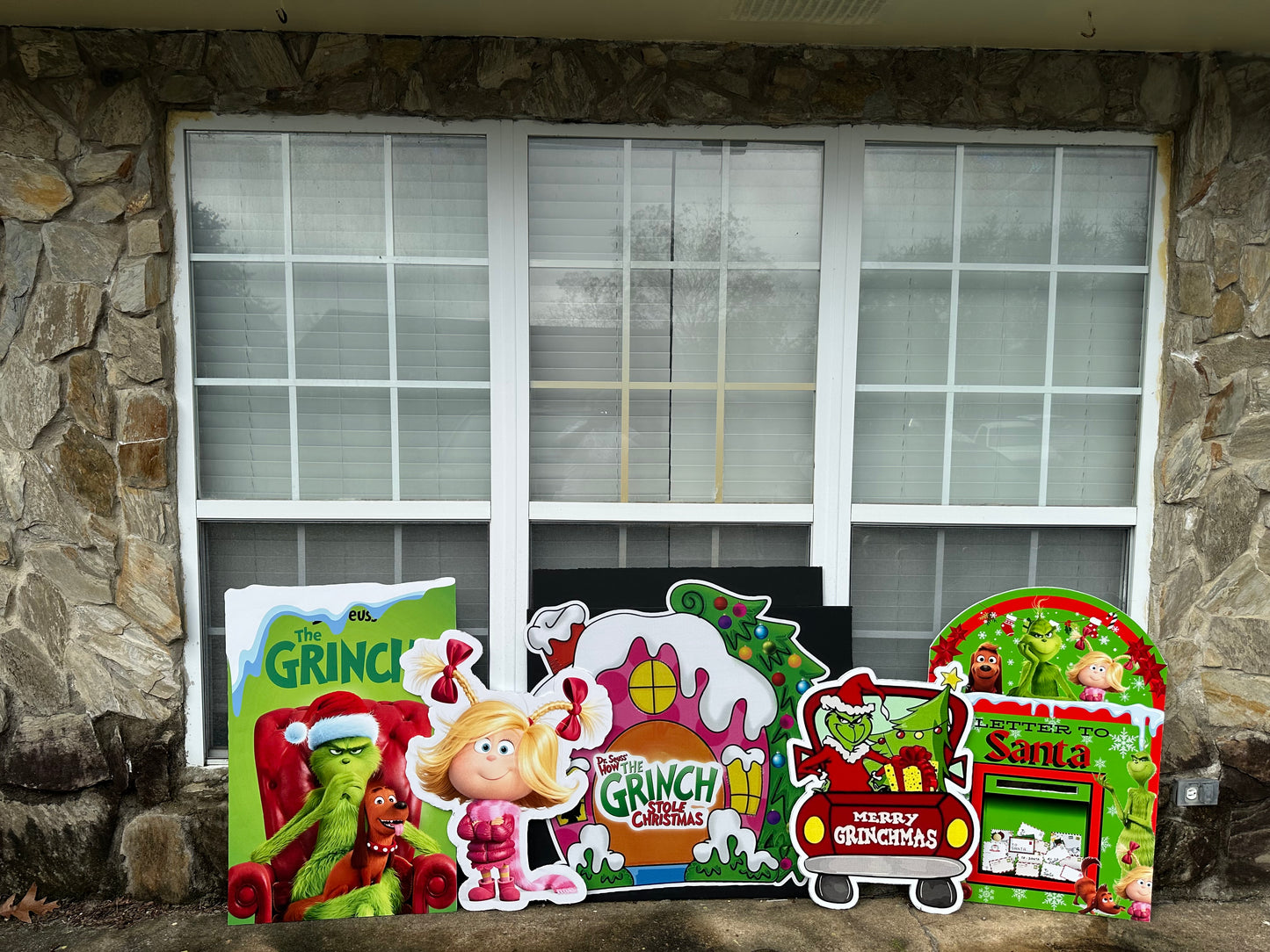 Unique Grinch Christmas Props for Holiday Decor | Perfect for Parties, Home, and Outdoor Decorations