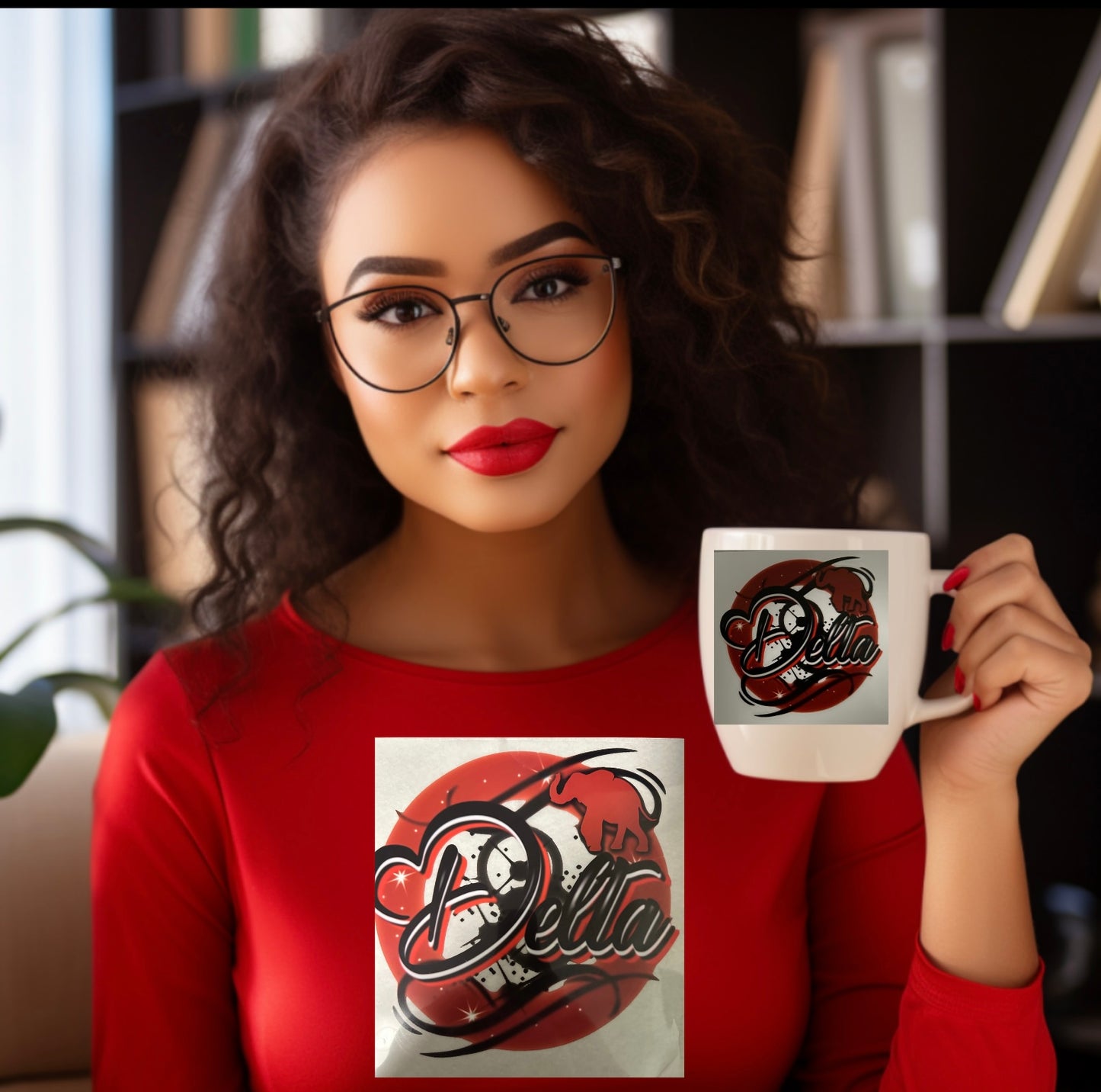 Custom T-shirt and Cup Set - Personalized Matching Apparel and Drinkware"